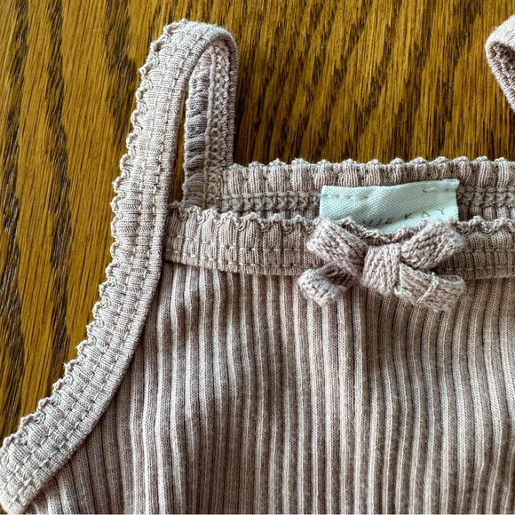 Jamie Kay Organic Cotton Modal Singlet Bodysuit in Blossom, size 3-6M - Picture 5 of 10